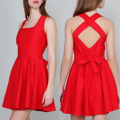 vestidos-rojos-de-dia-29-18 Crvena haljina dana