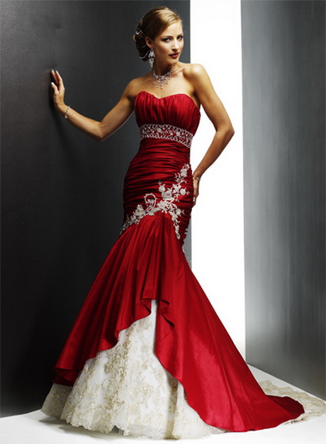 vestidos-rojos-de-novia-60-7 Crvena vjenčanica