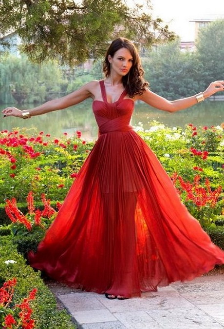 vestidos-rojos-largos-de-boda-73-9 Duge crvene vjenčanice