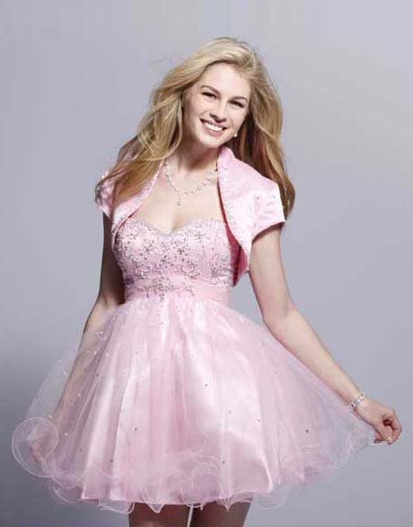 vestidos-rosas-cortos-03-16 Kratke ružičaste haljine