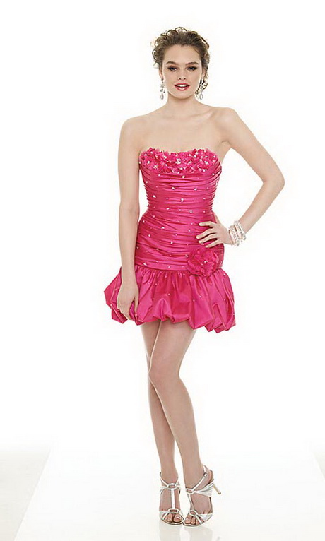 vestidos-rosas-cortos-03-20 Kratke ružičaste haljine