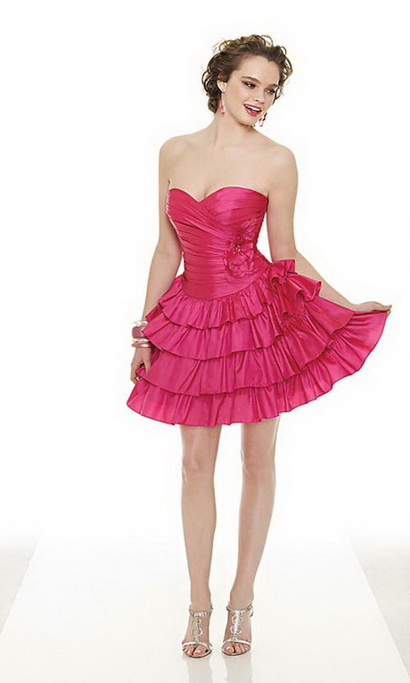 vestidos-rosas-cortos-03-7 Kratke ružičaste haljine