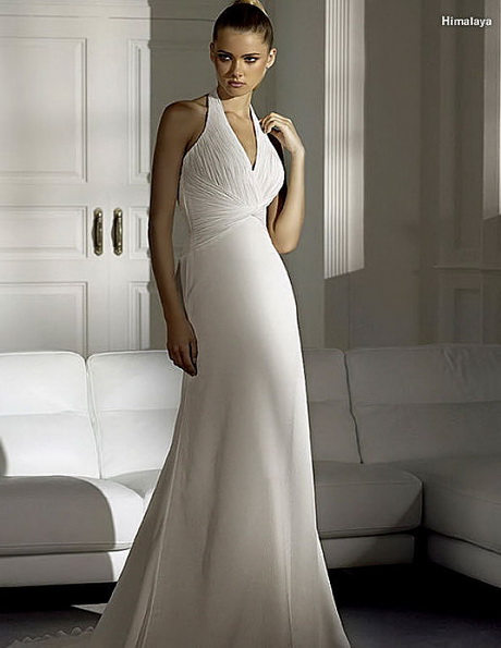 Jednostavne haljine za civilno vjenčanje