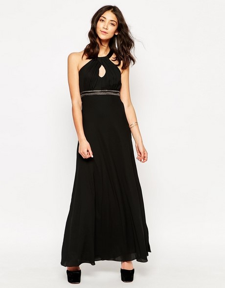 combinar-vestido-largo-negro-90_12 Kombinirajte crnu dugu haljinu