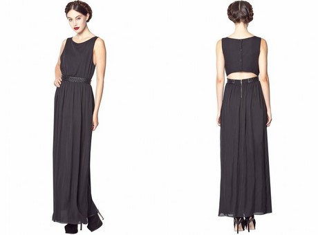combinar-vestido-largo-negro-90_4 Kombinirajte crnu dugu haljinu