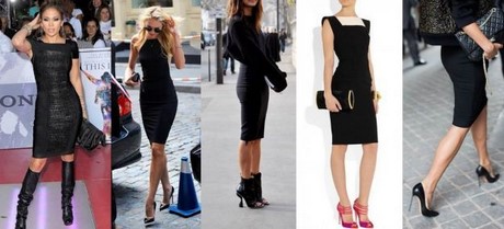 con-que-zapatos-combinar-un-vestido-negro-33_15 S kojim cipelama kombinirati crnu haljinu
