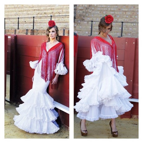 vestido-flamenca-blanco-71_10 Bijela Flamingo haljina
