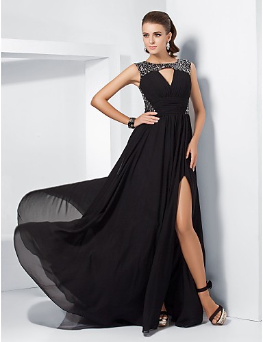 vestidos-de-noche-negros-largos-98_15 Duge crne večernje haljine