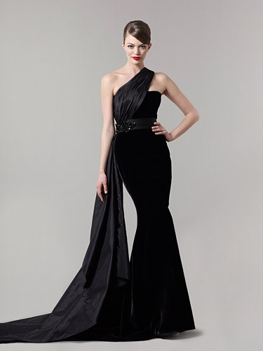 vestidos-de-noche-negros-largos-98_5 Duge crne večernje haljine