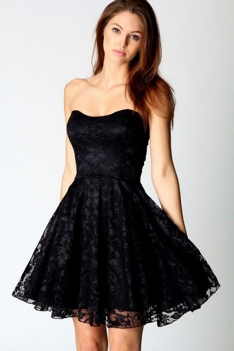 vestidos-negros-cortos-de-encaje-28 Kratka crna čipka haljina