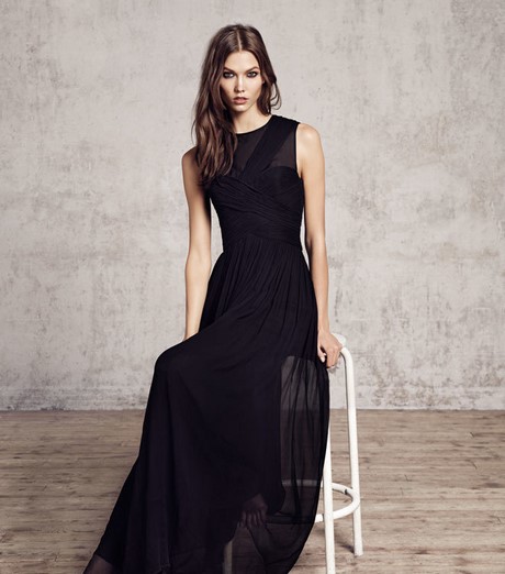 Elegantne duge crne haljine