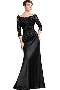 vestidos-negros-para-dama-46_12 Crne haljine za damu