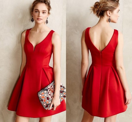 vestidos-rojos-para-coctel-09_16 Crvene koktel haljine