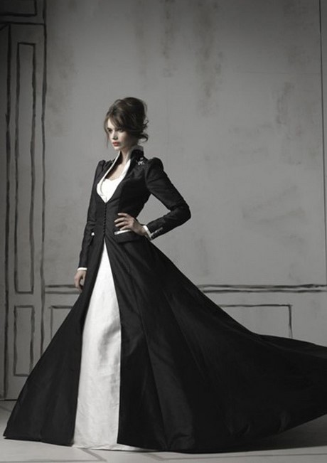 vestidos-de-novia-negro-con-blanco-70_4 Crna vjenčanica s bijelim