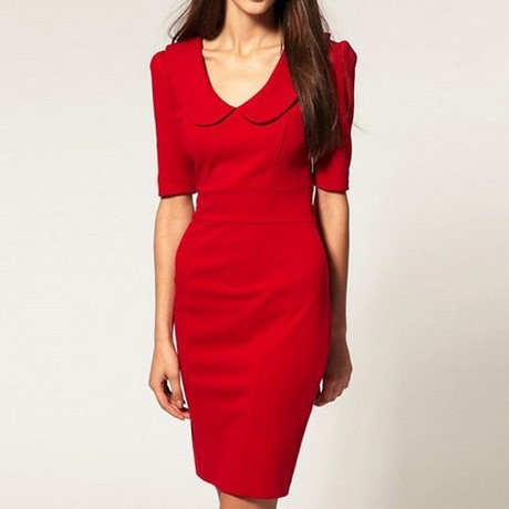 vestidos-rojos-informales-37_16 Casual crvene haljine