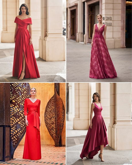 Večernje haljine u crvenoj boji 2023