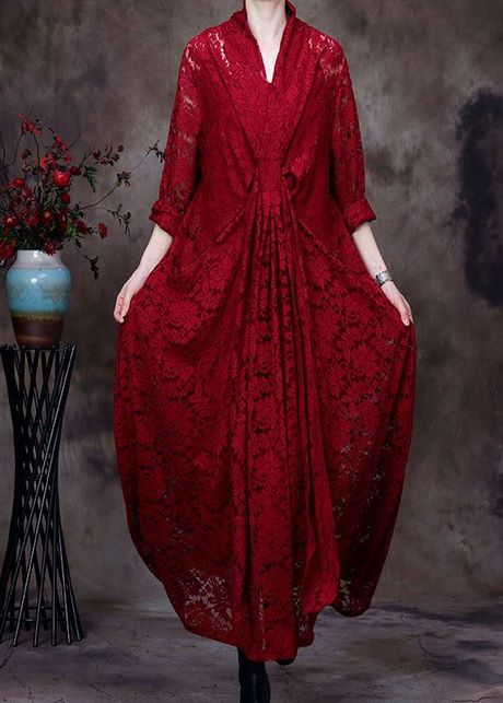 vestidos-de-encaje-rojo-2022-62_15 Crvene čipkaste haljine 2022