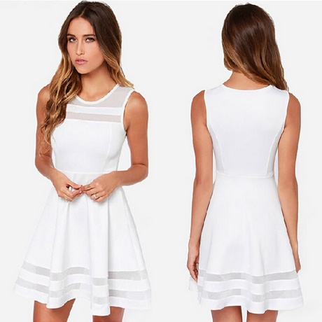 vestidos-blanco-corto-casual-83_11 Casual kratke bijele haljine