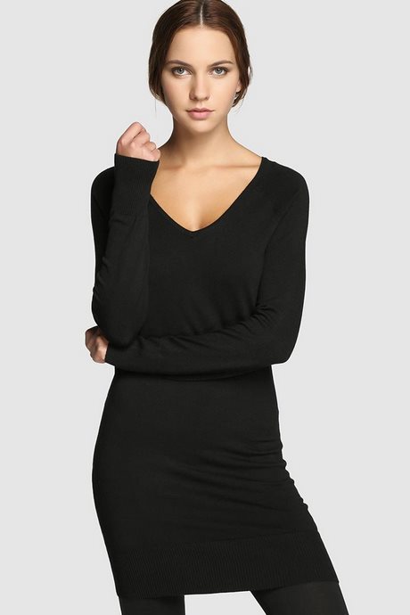 vestido-punto-negro-74_12 Crna haljina s točkicama