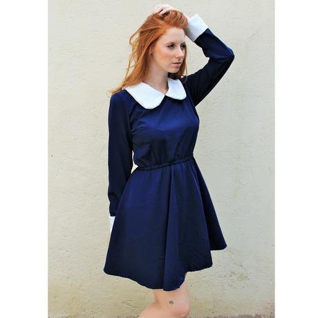 Plava Vintage haljina