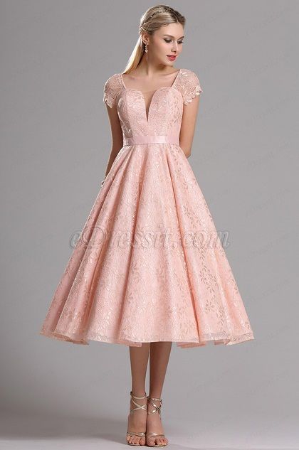Ružičasta Vintage haljina