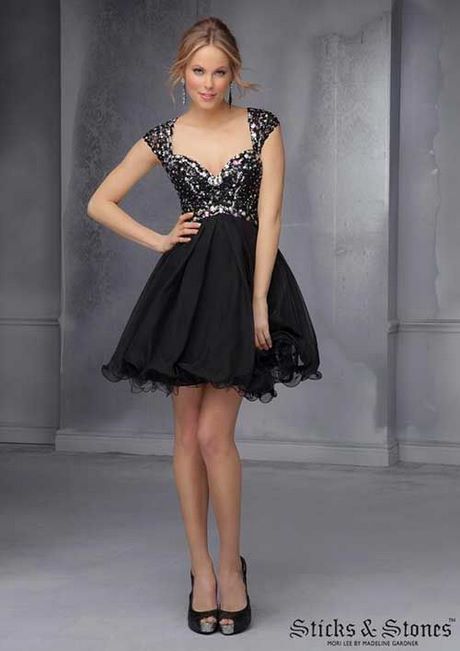 vestidos-cortos-negros-de-fiesta-65_19 Crna kratka prom haljina
