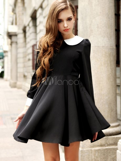 vestidos-negros-de-manga-larga-20_4 Crna haljina s dugim rukavima