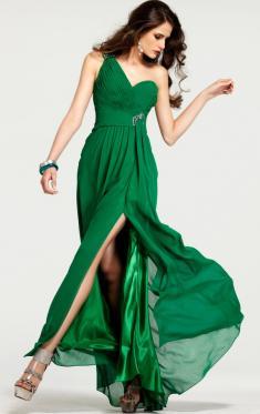 Zelena prom haljina