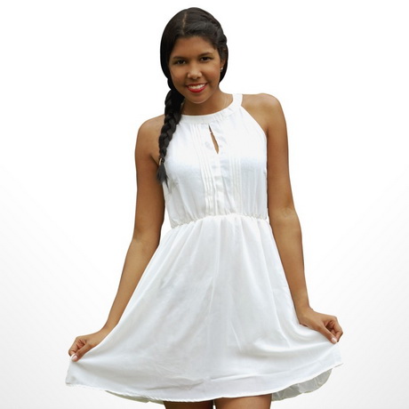vestido-blanco-corto-80_6 Kratka bijela haljina
