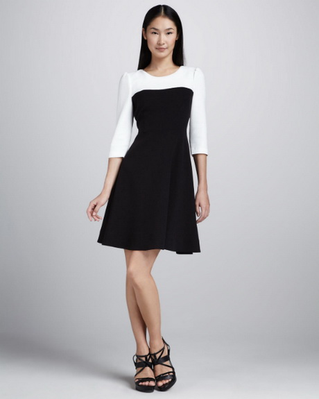 vestido-blanco-negro-97_16 Crna bijela haljina