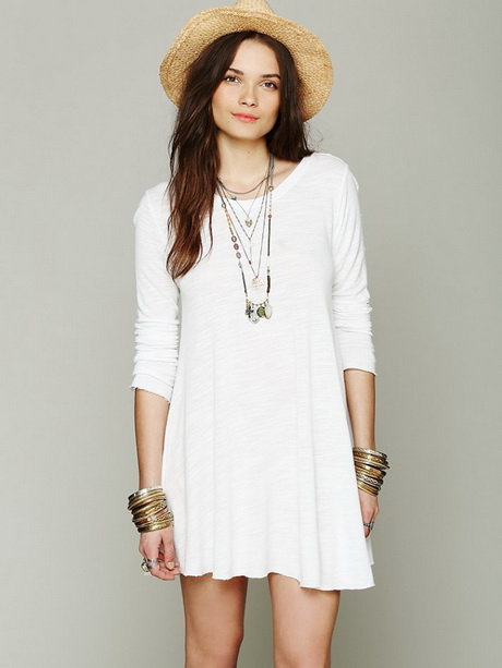 vestido-blanco-suelto-20_18 Besplatno bijela haljina