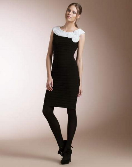 vestido-negro-con-blanco-76_14 Crna haljina s bijelom