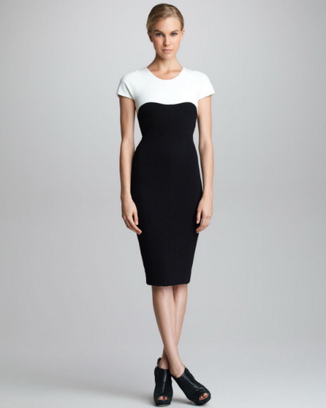 vestido-negro-con-blanco-76_15 Crna haljina s bijelom