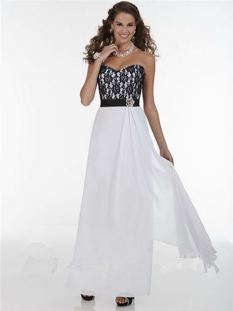 vestidos-largos-blanco-con-negro-08_15 Bijele duge haljine s crnom