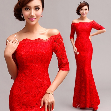vestido-fiesta-rojo-encaje-67_5 Crvena haljina od čipke