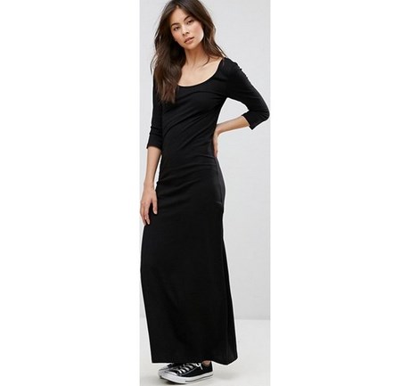vestido-largo-negro-algodon-58_5 Pamučna crna duga haljina
