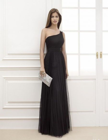 vestido-largo-negro-sencillo-55_10 Jednostavna crna duga haljina