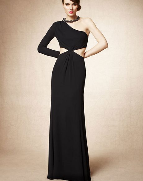 vestido-negro-ajustado-largo-21_18 Duga crna haljina