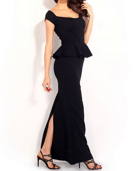 vestido-negro-ajustado-largo-21_3 Duga crna haljina