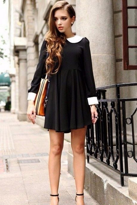 vestido-negro-con-cuello-31_8 Crna haljina s ovratnikom