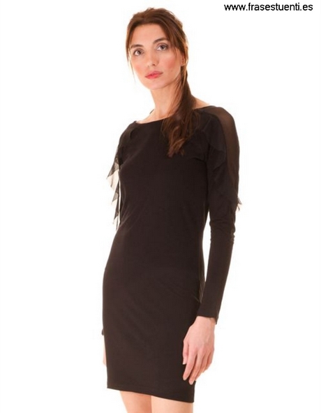 vestido-negro-corto-elegante-94_8 Elegantna kratka crna haljina