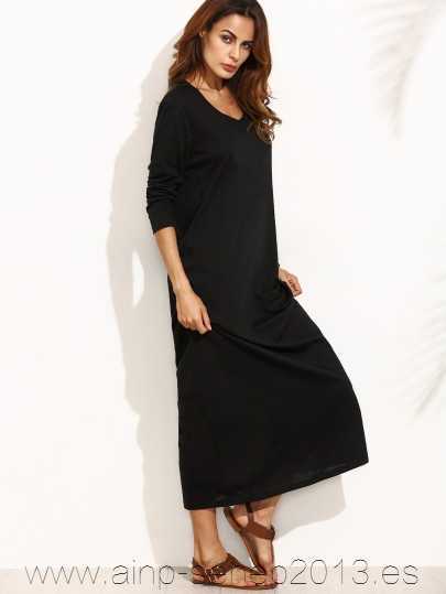 vestido-negro-largo-de-algodon-30_13 Duga Crna pamučna haljina