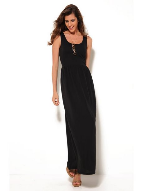 vestido-negro-largo-de-algodon-30_8 Duga Crna pamučna haljina