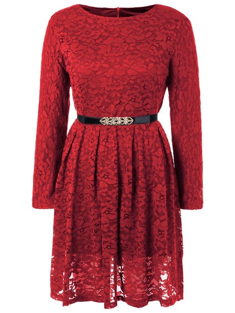 vestido-rojo-de-encaje-manga-larga-22_3 Crvena haljina od čipke s dugim rukavima