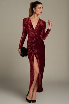 vestido-terciopelo-burdeos-99_13 Tamnocrvena baršunasta haljina