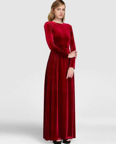 vestido-terciopelo-rojo-93_18 Crvena baršunasta haljina