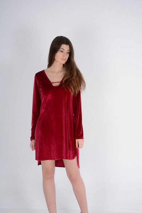 vestido-terciopelo-rojo-93_3 Crvena baršunasta haljina