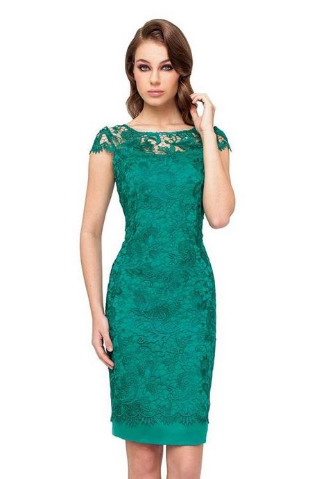 vestido-verde-encaje-12_13 Zelena haljina od čipke
