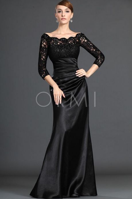 vestidos-de-noche-negros-de-encaje-50_7 Crna čipka večernje haljine