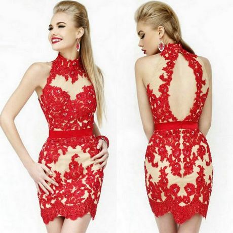 vestidos-en-encaje-rojo-45_9 Haljine od crvene čipke